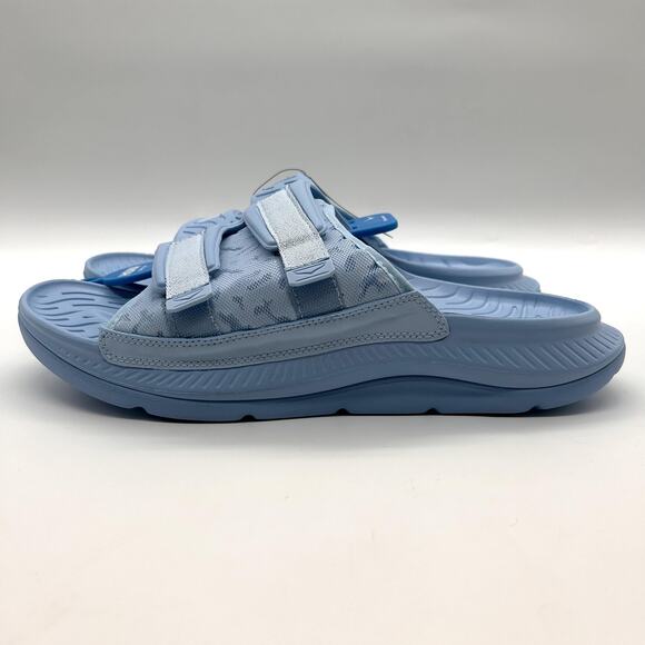 New HOKA Ora Luxe Shoes Men Size 14 Summer Song Ice Flow Recovery Slides 1134150 - Picture 2 of 7
